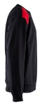 Afbeeldingen van 3580 Sweatshirt bi-colour m zwart/rood