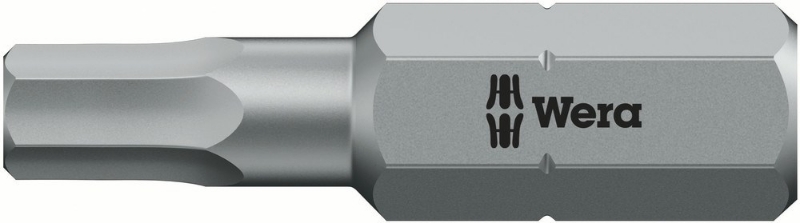 Afbeeldingen van 840/1 Z Zeskant BO Bits met boring, 5 x 25 mm