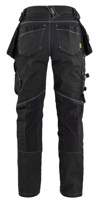 Afbeeldingen van 7990 Dames Werkbroek denim C36 zwart