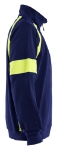 Afbeeldingen van 3567 Sweatshirt visible L marine/geel