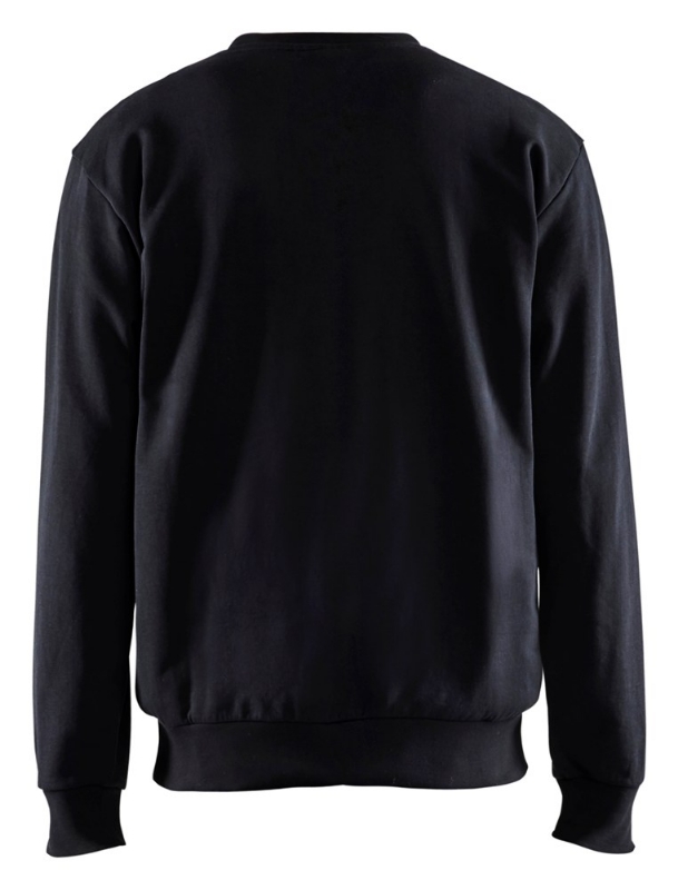 Afbeeldingen van 3580 Sweatshirt bi-colour m zwart/rood