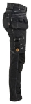 Afbeeldingen van 7990 Dames Werkbroek denim C36 zwart