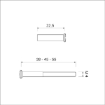 Afbeeldingen van Zakje patentbout zwart m4*38 (2 schr+2 huls)