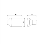 Afbeeldingen van Knop 144 varo   zwart 9005 str