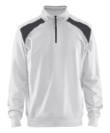 Afbeeldingen van 3353 Sweatshirt bi-colour L wit/d.grijs