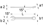 Afbeeldingen van 4Tecx Ring-steeksleutel DIN 3113-A 30mm